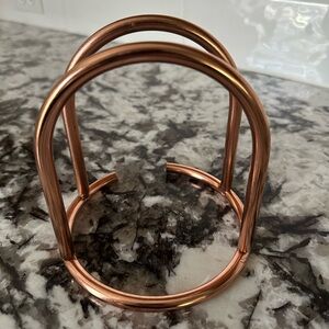 Source Unknown Copper Kitchen Napkin Holder